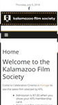 Mobile Screenshot of kalfilmsociety.net